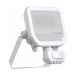 Ledvance LED Projektør Aluminium Hvid 17W 2400lm 100D - 840 Kold Hvid | IP65 - Bevægelses- Og Lyssensor - Symmetrisk