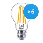 Fordelspakke 6x Philips Corepro LED Pære E27 Pære klar 10.5W 1521lm - 840 kold hvid | erstatter 100W