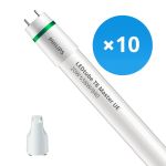 Fordelspakke 10x Philips LED Lysrør T8 MASTER (EM/Mains) Ultra Efficiency 20W 3700lm - 840 kold hvid | 150cm - erstatter 58W