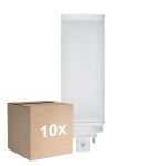 Fordelspakke 10x Ledvance Dulux-T LED 10W - 830 Varm Hvid | 4-Pinde - Erstatter 26W