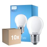 Fordelspakke 10x Philips Corepro LED Lustre E27 Kugle matt 6.5W 806lm - 840 kold hvid | erstatter 60W
