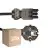 Fordelspakke 25x Noxion GST-Kompatibel Forsyningskabel - Hun + Schuko Europlug - Sort 5m - 3 pole 0.75mm2