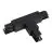 3 Sporet T-tilslutter V jord venstre - black