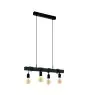 Eglo Pendel Lampe Townshend Stål Træ Sort | IP20 - Egnet til 4x E27 