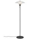 Nordlux Verona Gulvlampe Glas og Metal Sort | Egnet til E27
